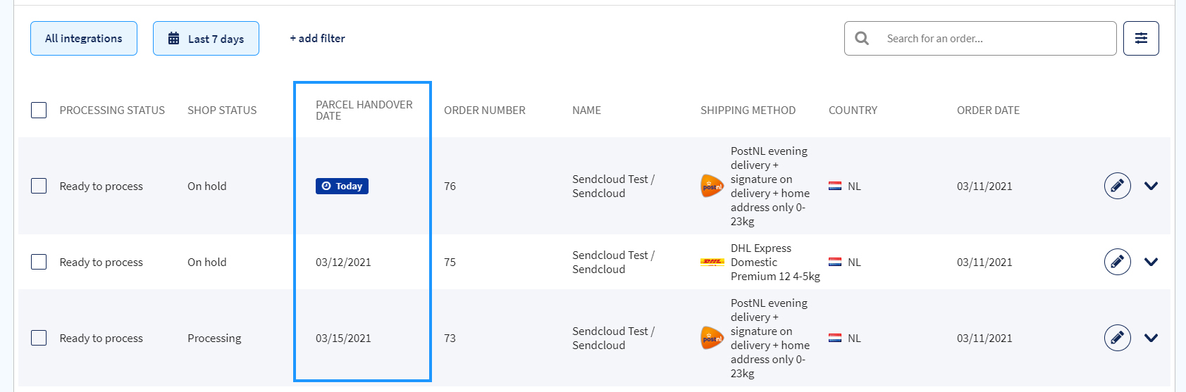 SendCloud Dynamic Checkout Interface
