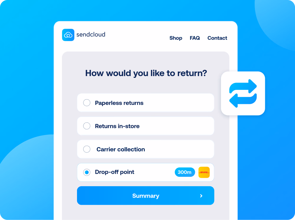 SendCloud Self-Service Returns Portal